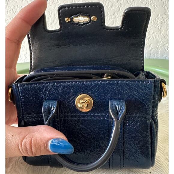 Mulbury | Bayswater brand-engraved leather cross-body bag - Picture 8 of 11